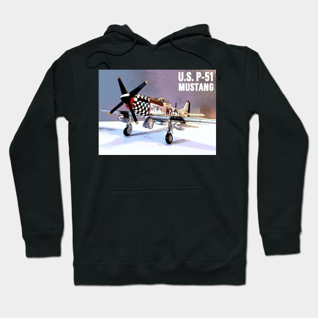 U.S. P-51 Mustang Hoodie by Busybob